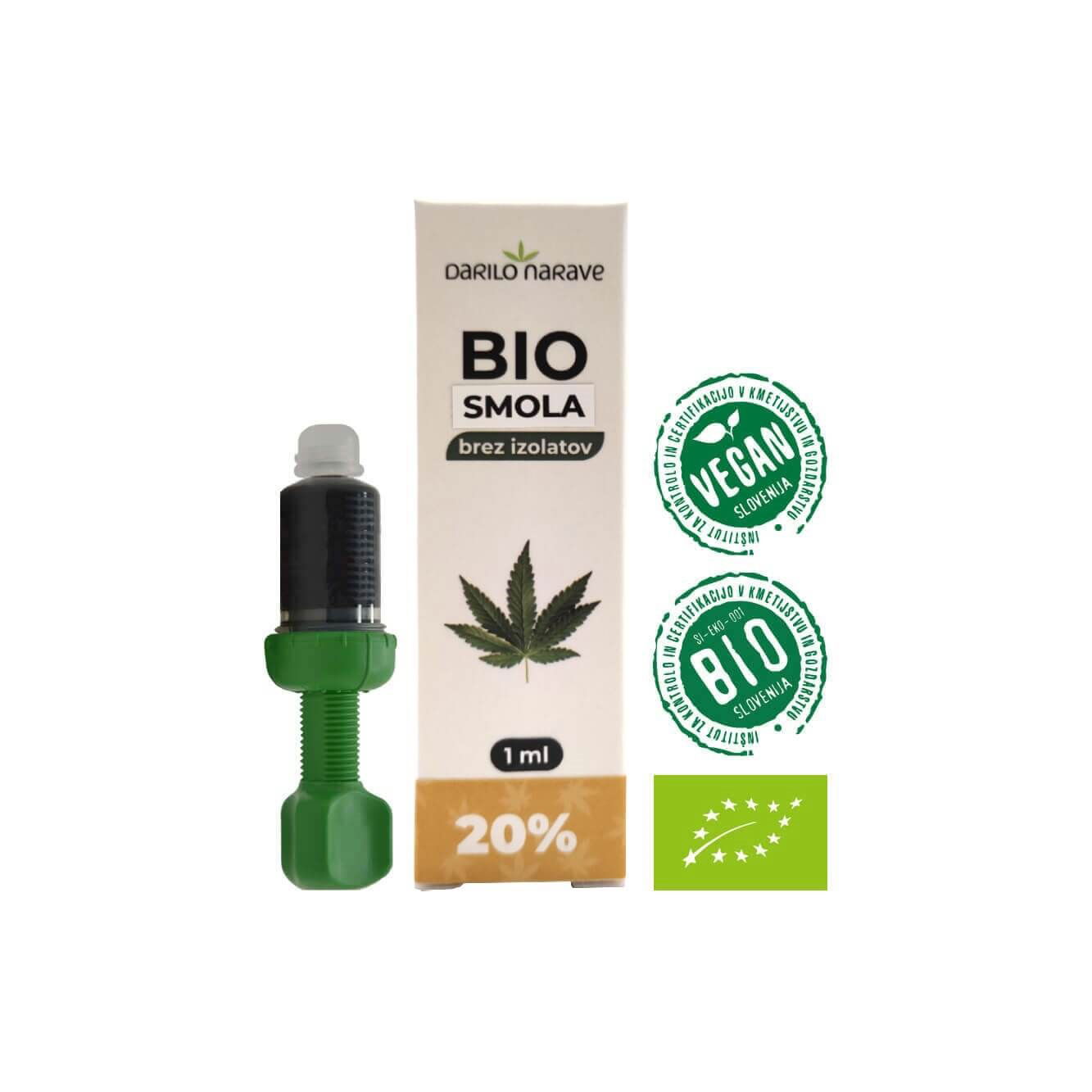 BIO konopljina smola 20%, 1 ml