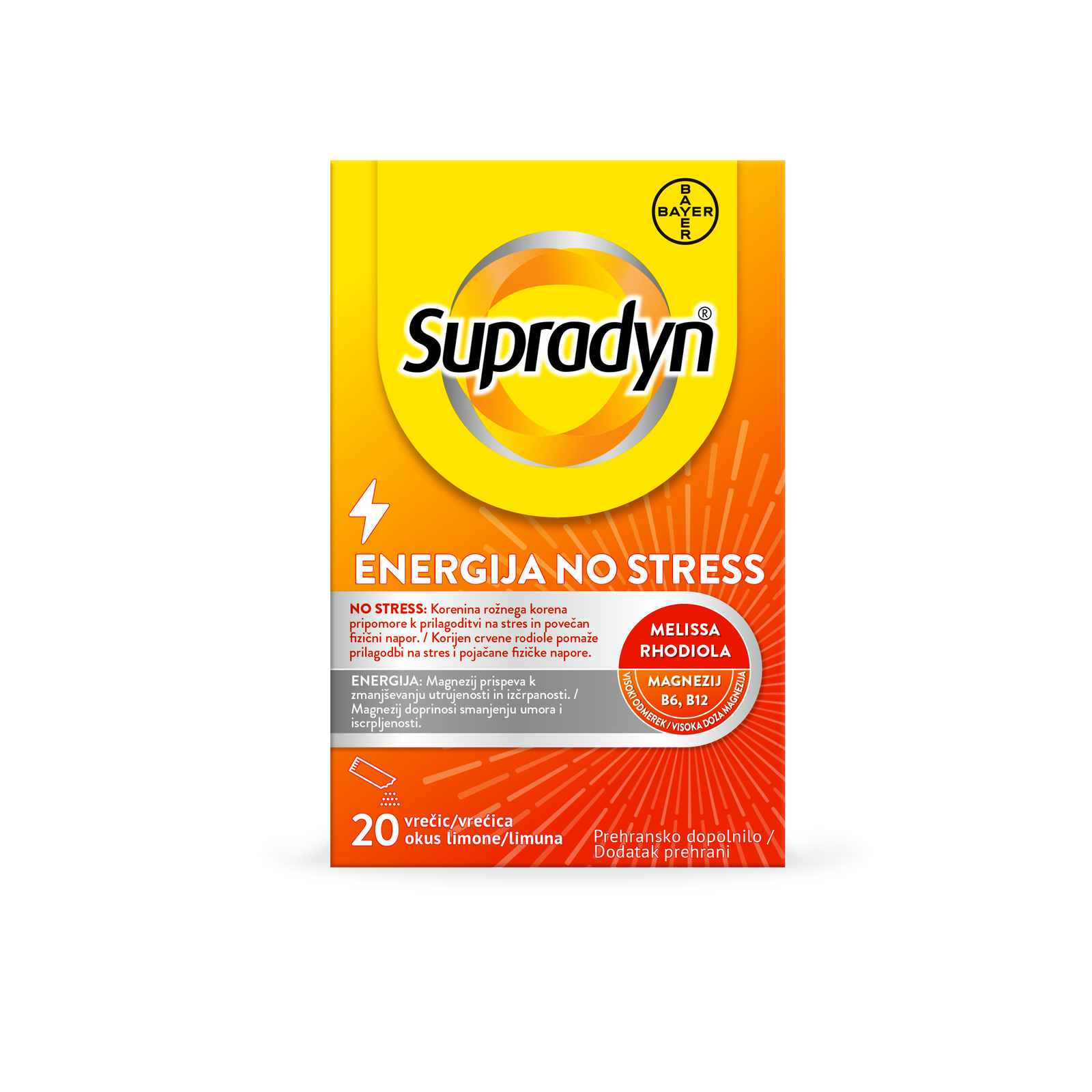 Supradyn ENERGIJA NO STRESS, 20 vrečic