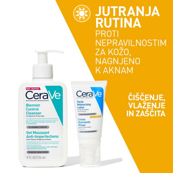 Cerave čistilni gel za kožo nagnjeno k nepravilnostim, 236 ml