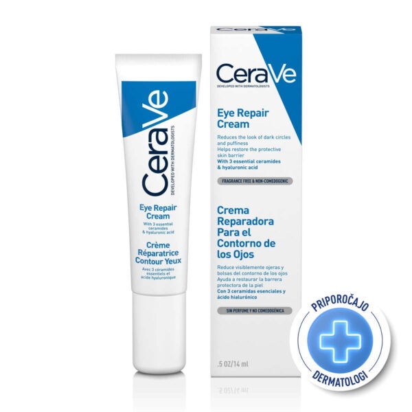 Cerave obnovitvena krema za področje okoli oči, 14 ml