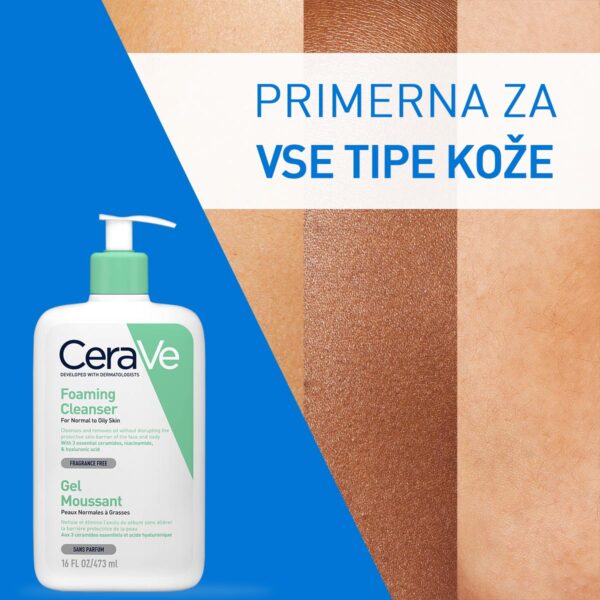 Cerave peneči čistilni gel, 1l