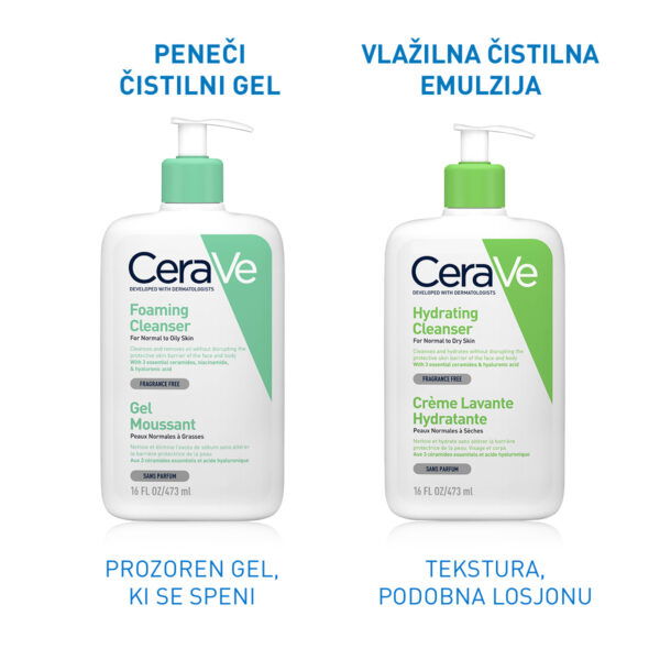 Cerave peneči čistilni gel, 1l