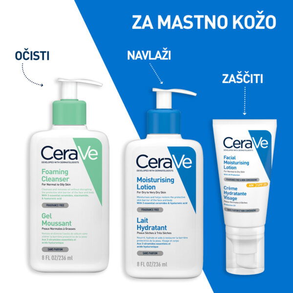 CeraVe peneči čistilni gel, 236 ml