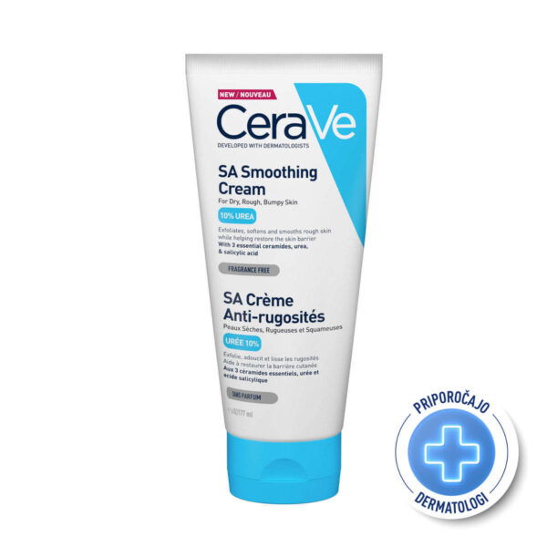 Cerave SA Smoothing krema za glajenje suhe in grobe kože, 177 ml