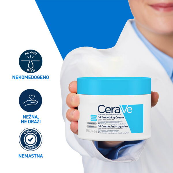 Cerave SA Smoothing krema za glajenje suhe in grobe kože, 177 ml