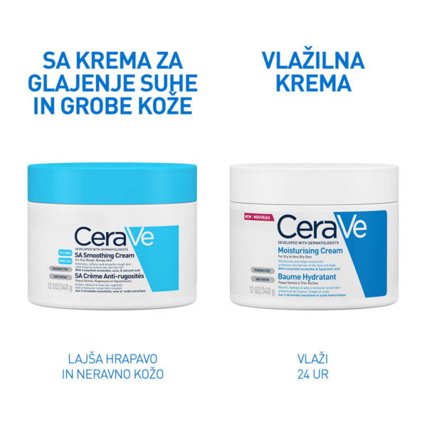 Cerave SA Smoothing krema za glajenje suhe in grobe kože, 177 ml