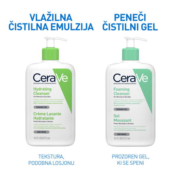 Cerave vlažilna čistilna emulzija, 1 l