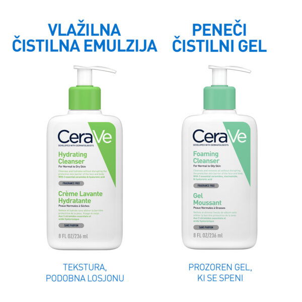 CeraVe vlažilna čistilna emulzija, 236 ml