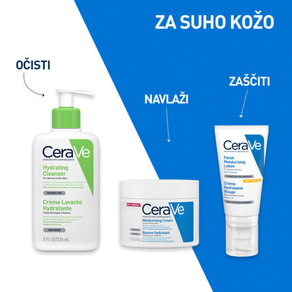 CeraVe vlažilna čistilna emulzija, 236 ml