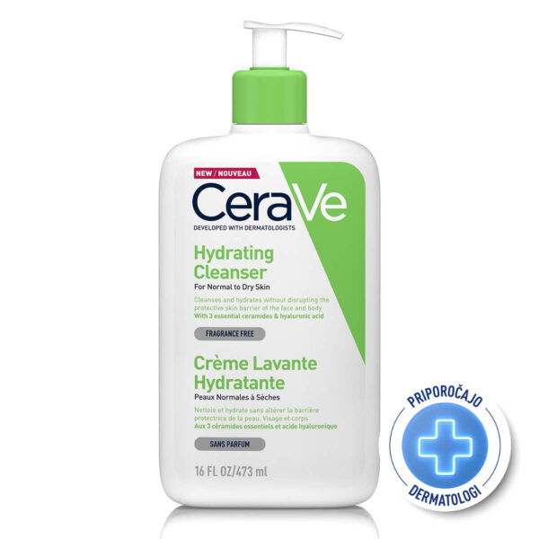 CeraVe vlažilna čistilna emulzija, 473 ml