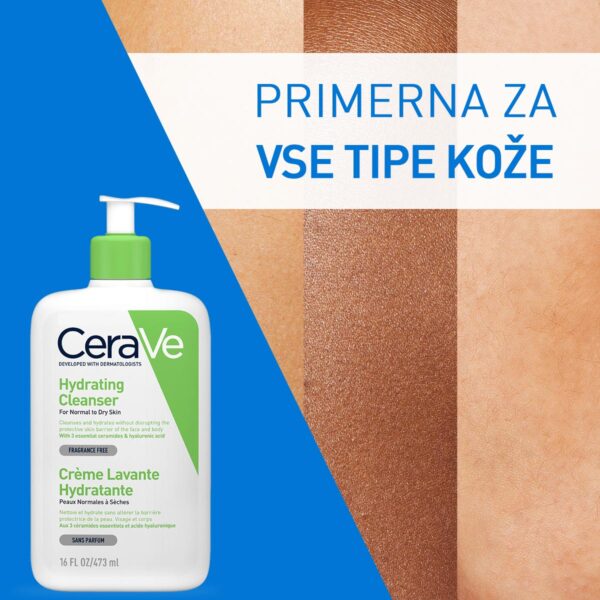 CeraVe vlažilna čistilna emulzija, 473 ml