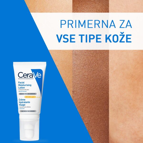 Cerave vlažilna nega za obraz ZF30, 52 ml