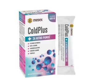 Cold Plus Instant Medex, prašek za pripravo napitka z vitaminom D - vrečke (10 x 10 g)