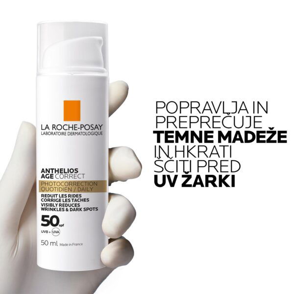 LRP Anthelios Age-Correct krema za zaščito pred soncem proti staranju kože na obrazu SPF50, 50 ml