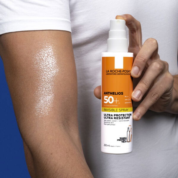 LRP Anthelios nevidno pršilo za zaščito pred soncem za obraz in telo SPF50+, 200 ml