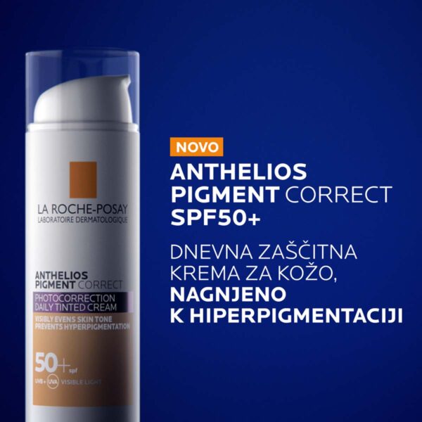 LRP Anthelios pigment correct tonirana krema za obraz light ZF50+, 50 ml