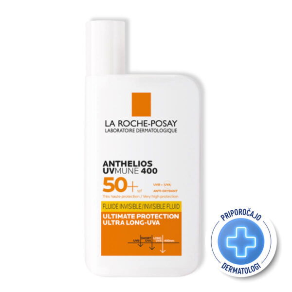 LRP ANTHELIOS UVMUNE 400 Fluid za zaščito pred soncem SPF50+, 50 ml