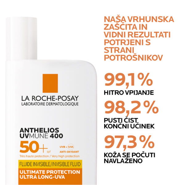 LRP ANTHELIOS UVMUNE 400 Fluid za zaščito pred soncem SPF50+, 50 ml