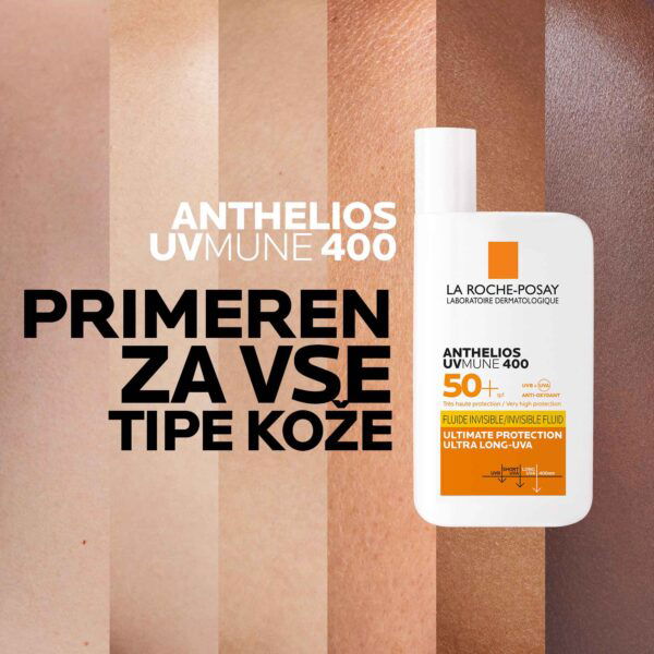 LRP ANTHELIOS UVMUNE 400 Fluid za zaščito pred soncem SPF50+, 50 ml