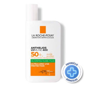 LRP ANTHELIOS UVMUNE 400 OIL CONTROL Fluid za mastno kožo SPF50+, 50 ml