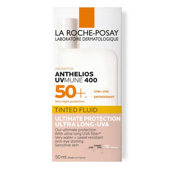 LRP ANTHELIOS UVMUNE 400 Tonirani fluid SPF50+, 50 ml