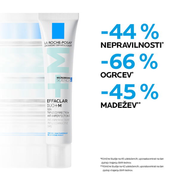 LRP EFFACLAR DUO+M Trojna korektivna nega zoper nepopolnosti za mastno kožo, 40 ml