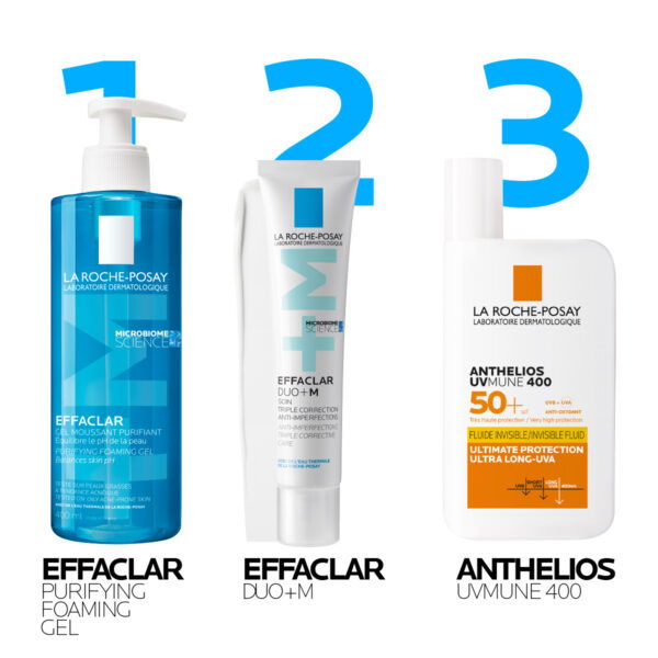 LRP EFFACLAR DUO+M Trojna korektivna nega zoper nepopolnosti za mastno kožo, 40 ml