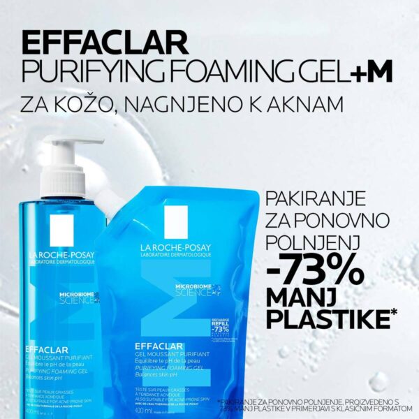 LRP Effaclar Peneči gel za čiščenje kože za ponovno polnjenje, 400 ml