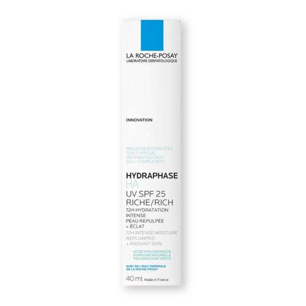 LRP HYDRAPHASE HA UV RICH SPF25 za dehidrirano kožo brez sijaja, 40 ml