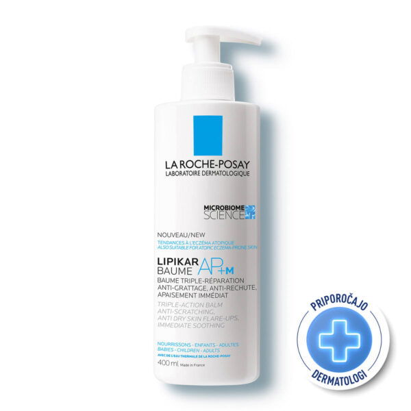 LRP Lipikar AP+M, balzam s trojnim delovanjem - 400 ml