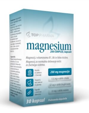 Top Pharma Magnesium 200 Complex, 30 kapsul