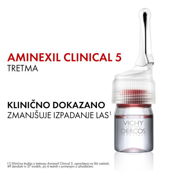 Vichy Dercos Aminexil Clinical 5, ampule proti izpadanju las za ženske