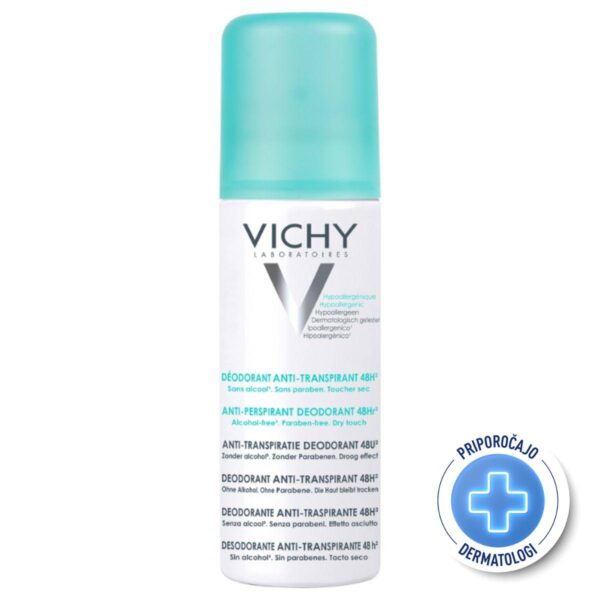 Vichy, dezodorant z antiperspirantom v razpršilu pod pritiskom za uravnavanje potenja -24 ur