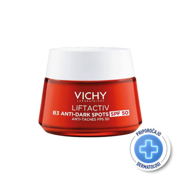 Vichy Liftactiv B3 Anti-dark Spots krema proti hiperpigmentacijskim madežem in gubam ZF50, 50 ml