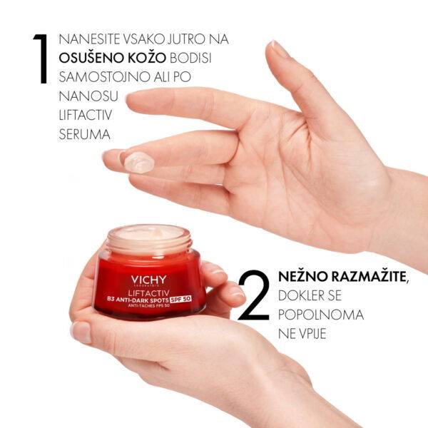 Vichy Liftactiv B3 Anti-dark Spots krema proti hiperpigmentacijskim madežem in gubam ZF50, 50 ml