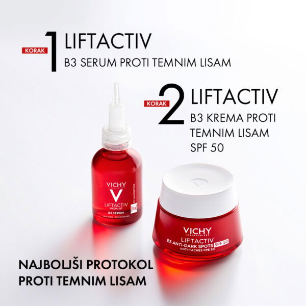 Vichy Liftactiv B3 Anti-dark Spots krema proti hiperpigmentacijskim madežem in gubam ZF50, 50 ml