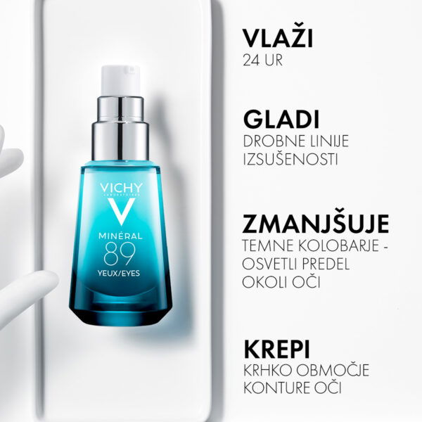 Vichy Mineral 89 Eyes, koncentrat za krepitev in obnavljanje kože okoli oči