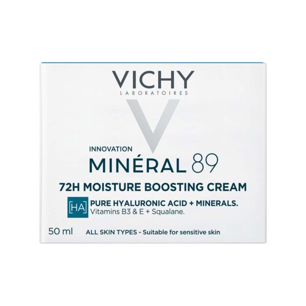 Vichy Mineral 89 krema za 72-urno intenzivno vlaženje za vse tipe kože, 50 ml