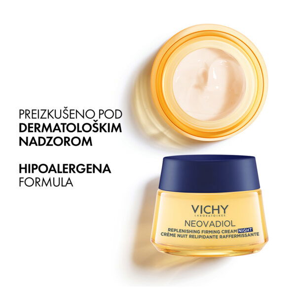 Vichy Neovadiol hranilna nočna nega za čvrsto kožo v postmenopavzi - vsi tipi kože, 50 ml