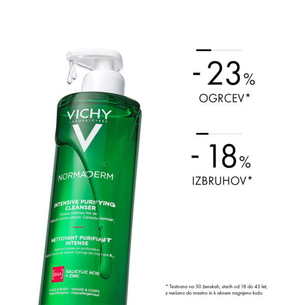 Vichy Normaderm Phytosolution, gel za intenzivno čiščenje za mastno in občutljivo kožo