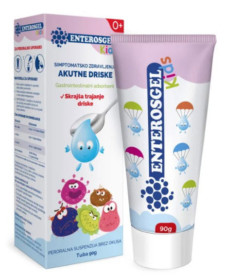 Enterosgel Kids peroralna suspenzija brez okusa, 90 g