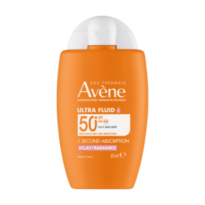 Avene zelo visoka zaščita ultra fluid radiance SPF50+, 50 ml