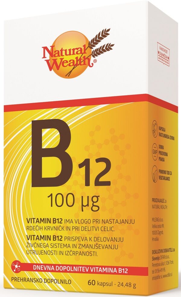 Natural Wealth Vitamin B12 100 µg – 60 kapsul