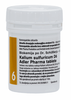 Kalium sulfuricum D6 , 1000 tablet