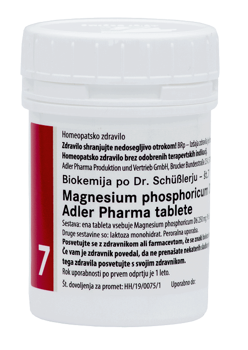 Magnesium phosphoricum D6 tabloide Adler Pharma, 400 tablet