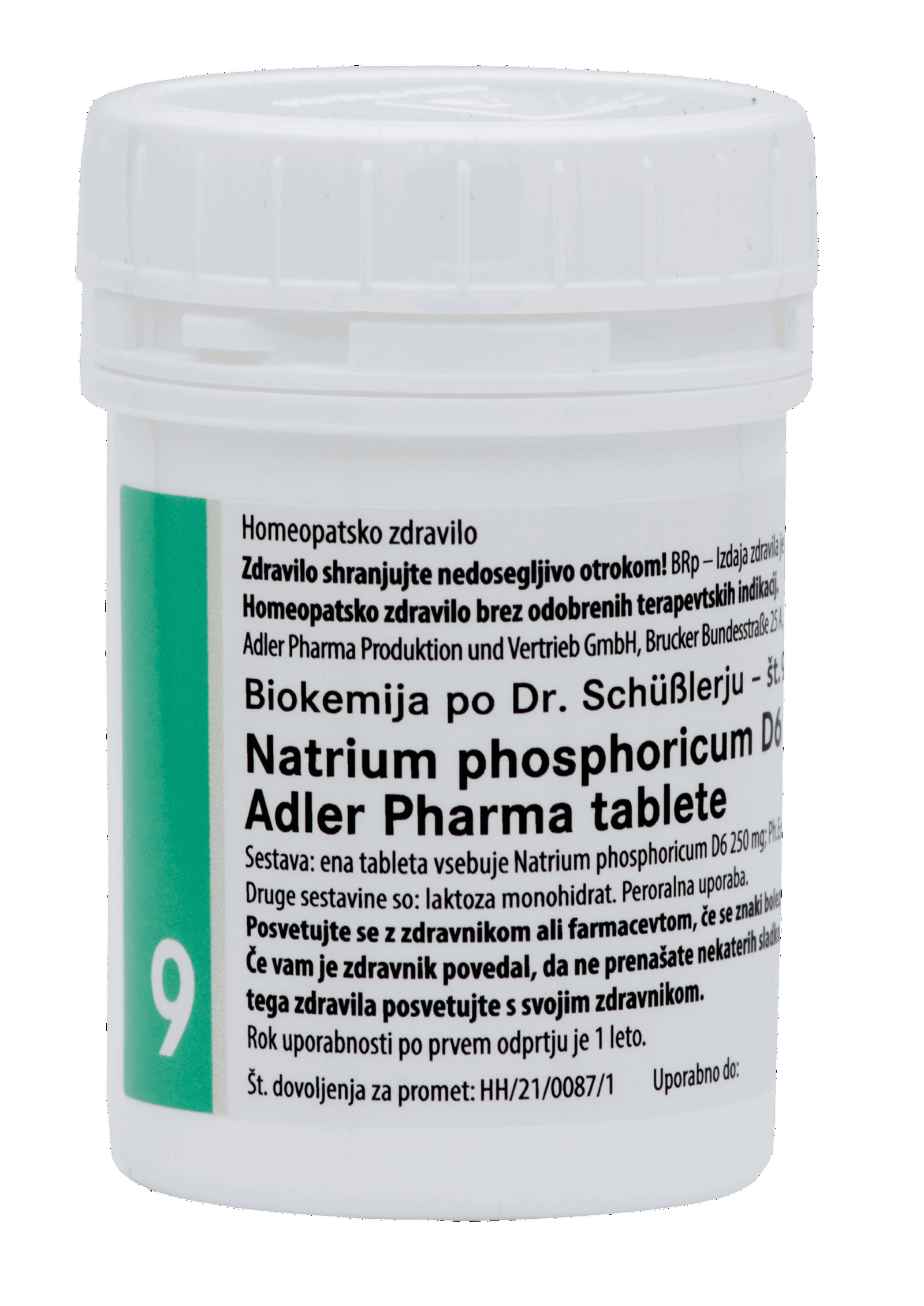 Natrium phosphoricum D6 Adler Pharma, 400 tablet