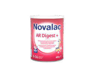 Novalac AR Digest +, formula za dojenčke in majhne otroke s polivanjem